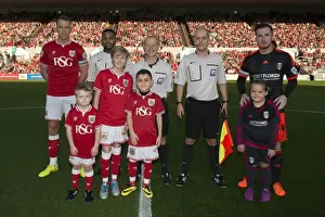 Bristol City V Fulham Prints: Bristol City FC vs Fulham: Mandatory Image of Bristol City Mascot at Ashton Gate