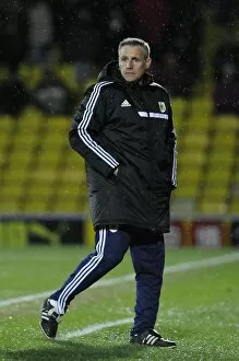 Images Dated 14th January 2014: Bristol City FC at Watford: John Pemberton Leads the Team in FA Cup Replay