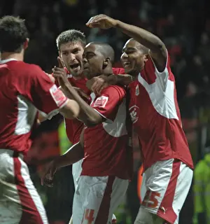 Bristol City FC's Euphoric Victory Celebration Against Watford