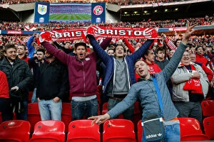 Images Dated 22nd March 2015: Bristol City FC's Glorious 2-0 Victory: A Sea of Celebrating Fans at Wembley Stadium