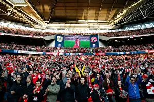 Bristol City FC's Glorious 2-0 Victory: A Sea of Celebrating Fans at Wembley Stadium