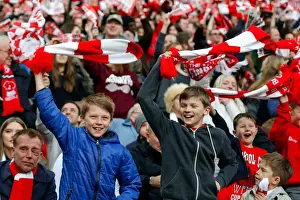 Bristol City FC's Glorious 2-0 Victory: A Sea of Celebrating Fans at Wembley Stadium