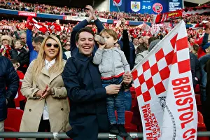 Bristol City FC's Glorious 2-0 Victory: A Sea of Celebrating Supporters at Wembley Stadium