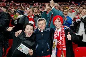 Bristol City V Walsall JPT Final - Fans Prints: Bristol City FC's Glorious 2-0 Victory at Wembley: A Sea of Celebrating Supporters