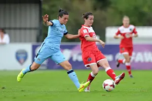 Framed Print : Bristol City FC's Natalia Pablos Sanchon in Action during Women's Super League Match against Manchester City Framed Print : Bristol City FC's Natalia Pablos Sanchon in Action during Women's Super League Match against Manchester City