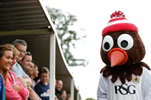 Bristol City FC's Scrumpy Mascot at Pre-Season Community Match, Brislington Stadium