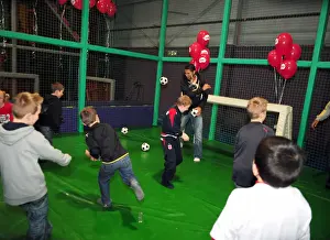 City Redz Christmas Party At Jump Prints: Bristol City First Team: 09-10 Season - Celebrating Christmas at City Redz Trampoline Park