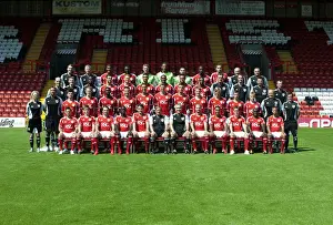 Framed Print : Bristol City First Team: 2011-2012 - Unified Squad of Season 11-12