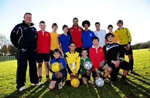 Bristol City First Team at Ashton Park School with David James - Season 10-11