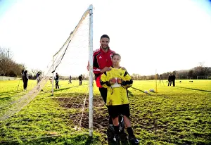 Bristol City First Team at Ashton Park School with David James - Season 10-11