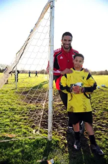 David James Ashton Park School Prints: Bristol City First Team at Ashton Park School with David James - Season 10-11