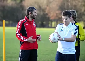 Bristol City First Team at Ashton Park School with David James - Season 10-11