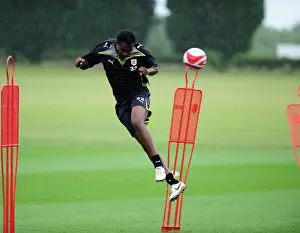 Framed Print : Bristol City First Team: Gearing Up for the 09-10 Season - Pre-Season Training