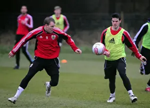 Training 13-01-11 Prints: Bristol City First Team: Gearing Up for the 2010-11 Season - Training Session on January 13