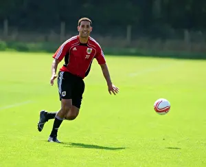 Framed Print : Bristol City First Team: Gearing Up for the 2010-11 Season - Training Session (September 2, 2010)