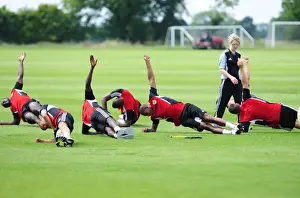 Pre-season Training Prints: Bristol City First Team: Gearing Up for the 2011-12 Season - Intense Pre-season Training