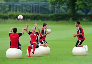 Pre-season Training Prints: Bristol City First Team: Gearing Up for the 2011-12 Season - Intense Pre-Season Training
