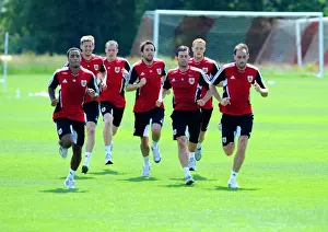 Pre-season Training Prints: Bristol City First Team: Gearing Up for the 2022-2023 Season - Pre-season Training