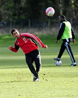 Framed Print : Bristol City First Team: January 2011 Training Session - Season 10-11