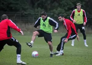 Framed Print : Bristol City First Team: January Training 2011 - Gearing Up for Season 10-11 Framed Print : Bristol City First Team: January Training 2011 - Gearing Up for Season 10-11