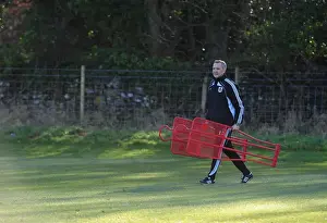 Framed Print : Bristol City First Team: Kicking Off the 2010-11 Season - January 1, 2011 Training