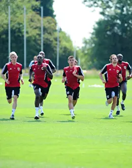 Pre-season Training Prints: Bristol City First Team: Pre-season Training 2011-12 - Gearing Up for the New Season