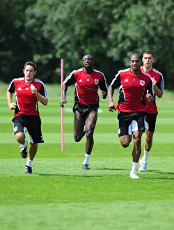 Pre-season Training Prints: Bristol City First Team: Pre-season Training 2011-12 - Gearing Up for the New Season
