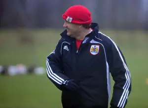 Framed Print : Bristol City First Team: Training Session - January 13, 2011