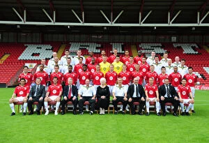 Team Photo 09-10 Collection: Bristol City First Team: United in Blue - 09-10 Season