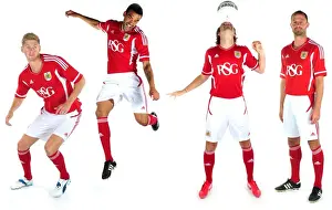 New Kit Shoot Prints: Bristol City First Team: Unveiling the New Kits for Season 11-12
