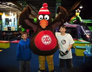 City Redz Christmas Party At Jump Prints: Bristol City First Team's Jumping Good Time at City Redz Christmas Party (09-10)