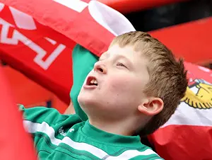 Bristol City Flag Bearer at Ashton Gate Stadium during Sky Bet League One Match against Gillingham (March 14)