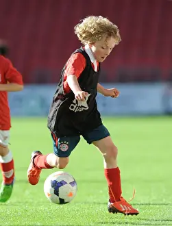 Framed Print : Bristol City Football Academy Training at Ashton Gate Stadium, May 2015