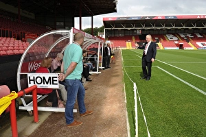 Bristol City V Doncaster Rovers Prints: Bristol City Football Club: Dave Lloyd Guides Stadium Tour at Ashton Gate during Bristol City vs Doncaster Rovers Match