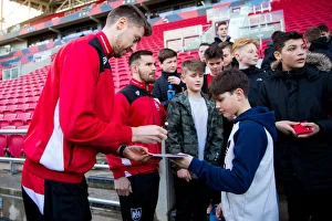 Bristol City Football Club: Meet Jens Hegeler and Bailey Wright during Bristol City vs Rotherham United at Ashton Gate Stadium, 2017