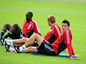 Bristol City Football Club: Goalkeeper Stephen Henderson in Deep Focus during Championship Pre-Season Training