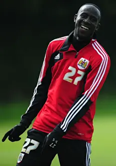 Bristol City Training 27-09-12 Prints: Bristol City Football Club: Albert Adomah in Focus during September 2012 Training
