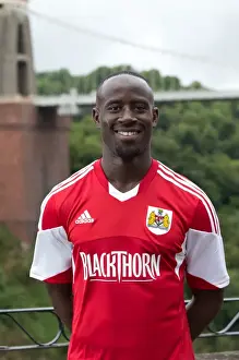 Framed Print : Bristol City Football Club: Albert Adomah's Portrait at Avon Gorge Hotel (July 2013)