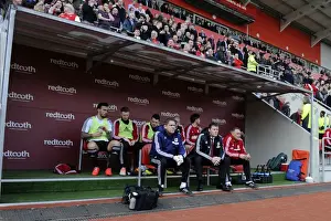 Framed Print : Bristol City Football Club: The Bench at Rotherham United's New York Stadium, Sky Bet League One Match (29 / 03 / 2014) Framed Print : Bristol City Football Club: The Bench at Rotherham United's New York Stadium, Sky Bet League One Match (29 / 03 / 2014)