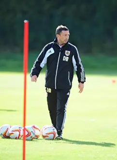 Bristol Citys George Elokobi Prints: Bristol City Football Club: Derek McInnes Leads Training Session, September 2012