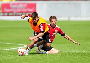 Training Prints: Bristol City Football Club: Edwards vs Bryan - Intense Training Battle