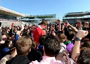 Fan Prints: Bristol City Football Club: Euphoric Fans Invade Pitch after Championship Win