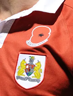 Gillingham V Bristol City Prints: Bristol City Football Club in FA Cup: A Closer Look at the Poppy Tribute Shirt