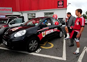 Bristol City Football Club: Filling a Car with Footballs at Pre-Season Open Day - Jody Morris and Keith Brock