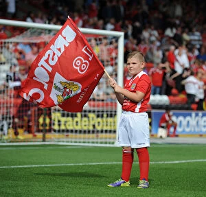 Images Dated 13th September 2014: Bristol City Football Club: Flagbearer and Guard of Honor Ceremony vs Doncaster Rovers