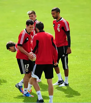 Scotland Tour Prints: Bristol City Football Club: Greg Cunningham in Full Swing during Pre-Season Training
