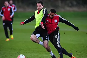Bristol City Football Club: Intense Training Moment - Nicky Maynard vs. Cole Skuse