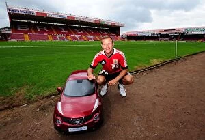 Images Dated 3rd August 2012: Bristol City Football Club: Jody Morris and Baby Duke of Wessex Garages at Pre-Season Open Day