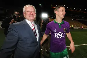 Bristol City Football Club: Joe Bryan and Steve Lansdown Celebrate Promotion to Sky Bet Championship