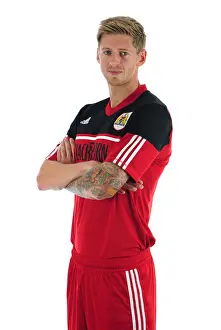 Bristol City Football Club: Jon Stead's Focused Expression during Pre-Season Training at Ashton Gate Stadium